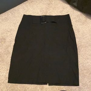 Large black stretch skirt